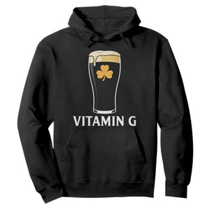 Vitamin G Funny Irish Stout Beer Hoodie St. Patrick’s Day Drinking Humor TS02 Black Print Your Wear
