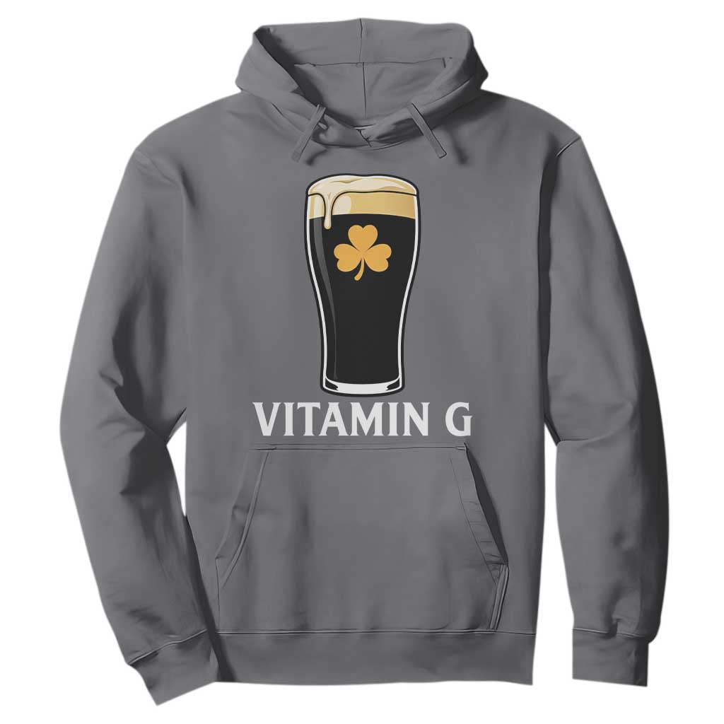 Vitamin G Funny Irish Stout Beer Hoodie St. Patrick’s Day Drinking Humor TS02 Charcoal Print Your Wear