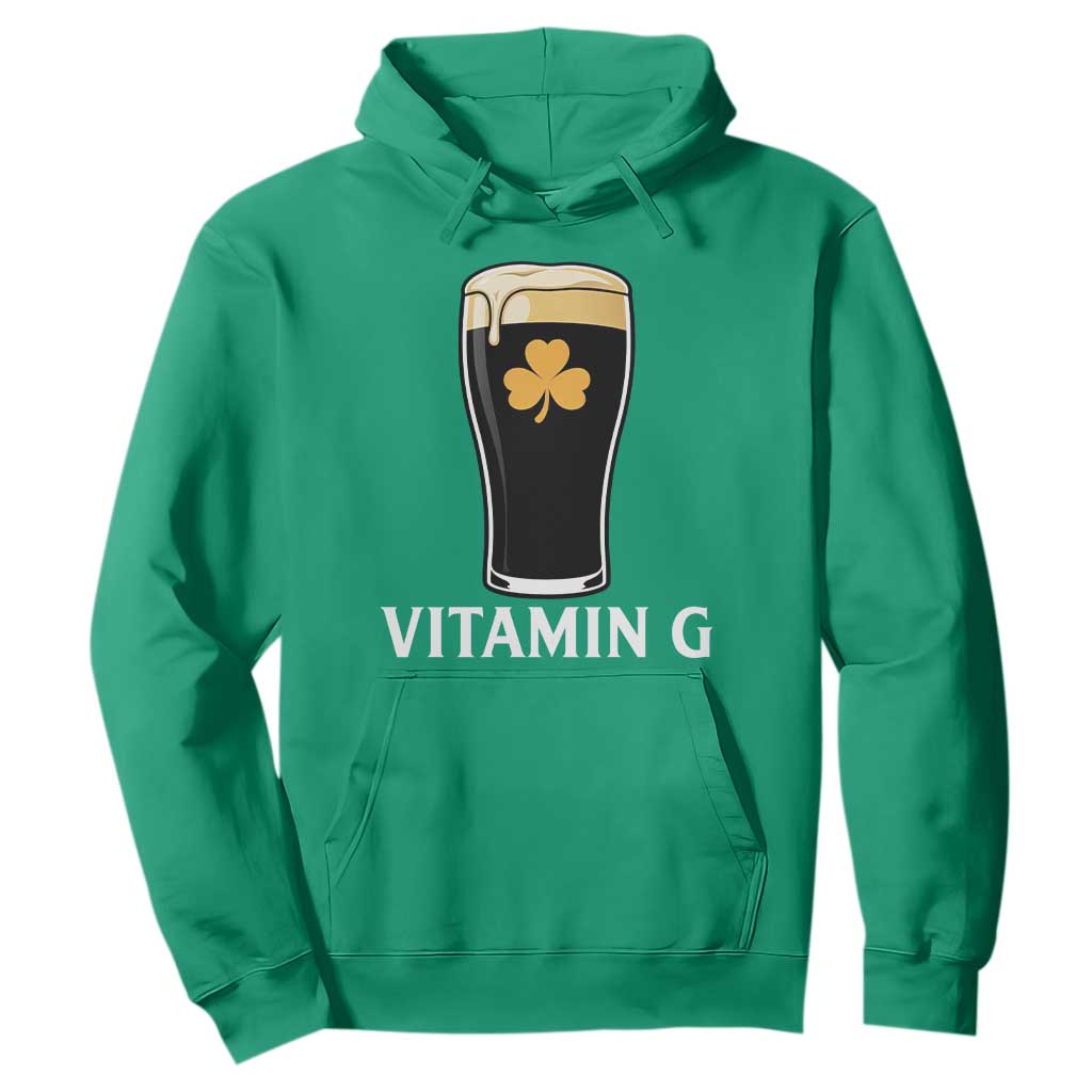 Vitamin G Funny Irish Stout Beer Hoodie St. Patrick’s Day Drinking Humor TS02 Irish Green Print Your Wear