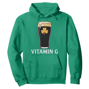 Vitamin G Funny Irish Stout Beer Hoodie St. Patrick’s Day Drinking Humor TS02 Irish Green Print Your Wear