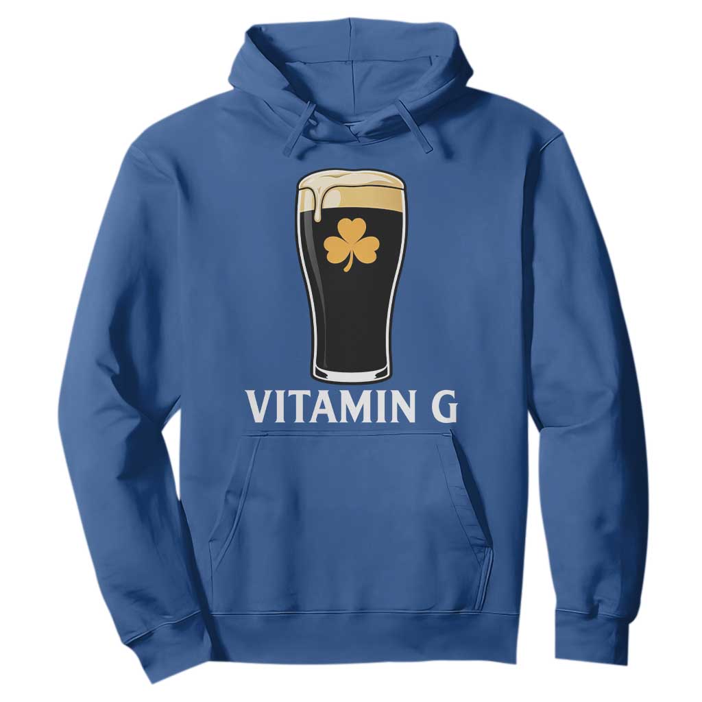 Vitamin G Funny Irish Stout Beer Hoodie St. Patrick’s Day Drinking Humor TS02 Royal Blue Print Your Wear