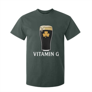 Vitamin G Funny Irish Stout Beer T Shirt For Kid St. Patrick’s Day Drinking Humor TS02 Dark Forest Green Print Your Wear