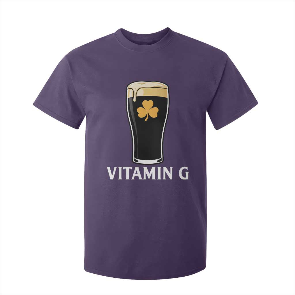Vitamin G Funny Irish Stout Beer T Shirt For Kid St. Patrick’s Day Drinking Humor TS02 Purple Print Your Wear