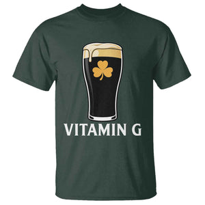 Vitamin G Funny Irish Stout Beer T Shirt St. Patrick’s Day Drinking Humor TS02 Dark Forest Green Print Your Wear