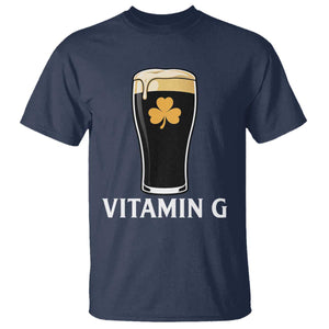 Vitamin G Funny Irish Stout Beer T Shirt St. Patrick’s Day Drinking Humor TS02 Navy Print Your Wear