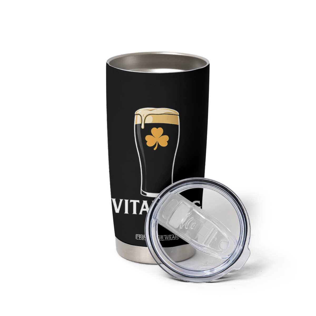 Vitamin G Funny Irish Stout Beer Tumbler Cup St. Patrick’s Day Drinking Humor TS02 Print Your Wear