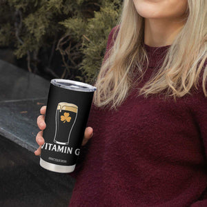 Vitamin G Funny Irish Stout Beer Tumbler Cup St. Patrick’s Day Drinking Humor TS02 Print Your Wear