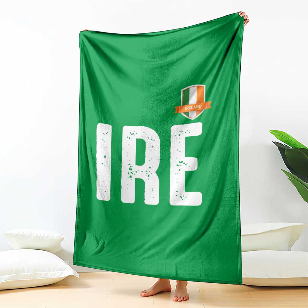 IRE Ireland Matching Group Throw Blanket Irish Pride St Patricks Day Family or Friends TS02 Print Your Wear