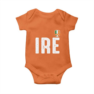IRE Ireland Matching Group Baby Onesie Irish Pride St Patricks Day Family or Friends TS02 Orange Print Your Wear