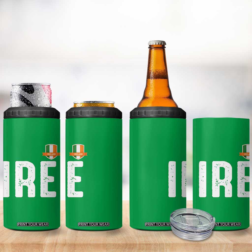 IRE Ireland Matching Group 4 in 1 Can Cooler Tumbler Irish Pride St Patricks Day Family or Friends TS02 Print Your Wear