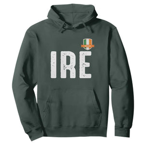 IRE Ireland Matching Group Hoodie Irish Pride St Patricks Day Family or Friends TS02 Dark Forest Green Print Your Wear