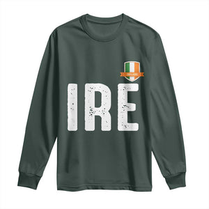 IRE Ireland Matching Group Long Sleeve Shirt Irish Pride St Patricks Day Family or Friends TS02 Dark Forest Green Print Your Wear