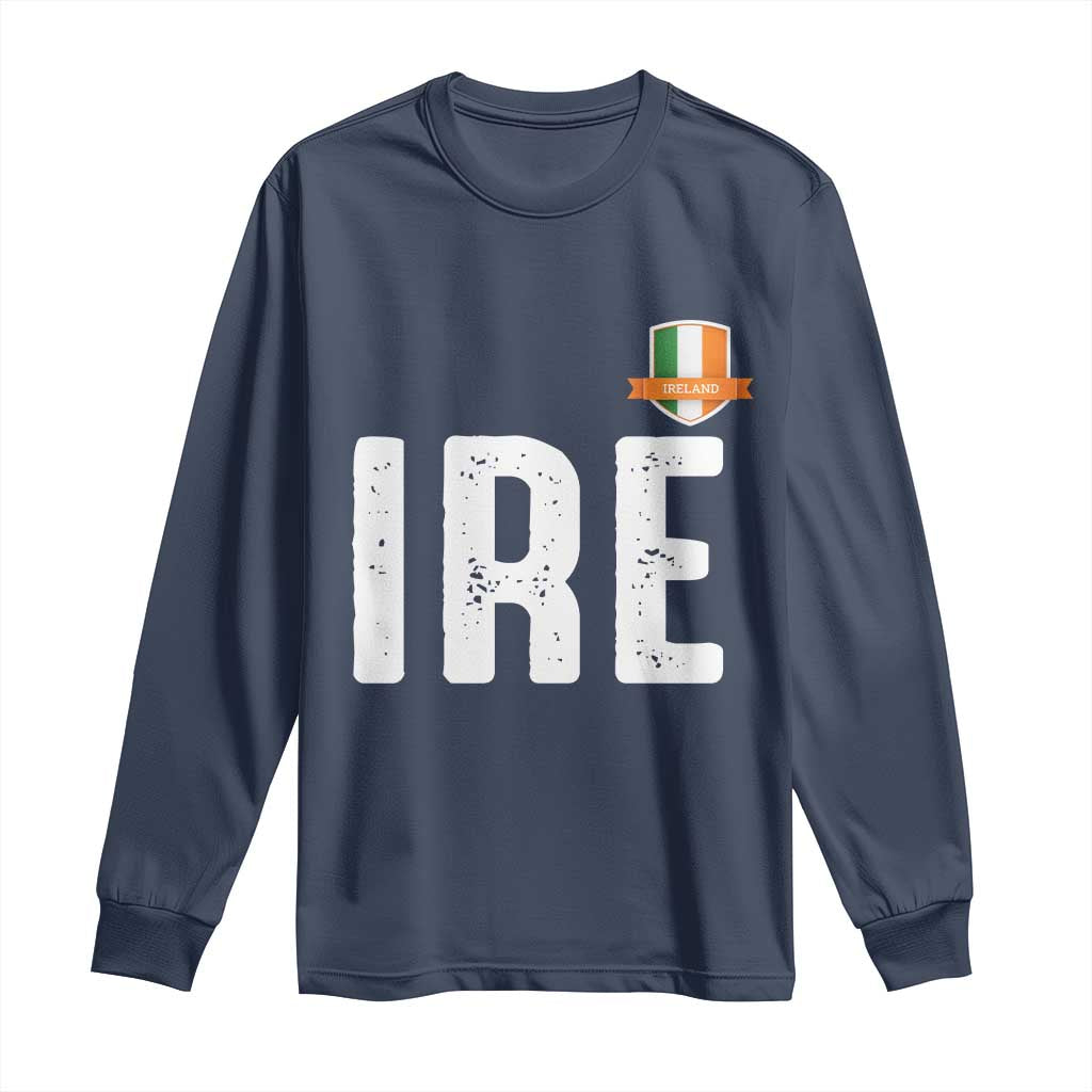 IRE Ireland Matching Group Long Sleeve Shirt Irish Pride St Patricks Day Family or Friends TS02 Navy Print Your Wear
