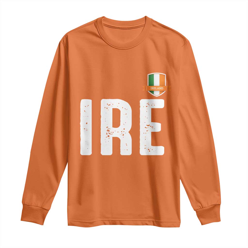 IRE Ireland Matching Group Long Sleeve Shirt Irish Pride St Patricks Day Family or Friends TS02 Orange Print Your Wear