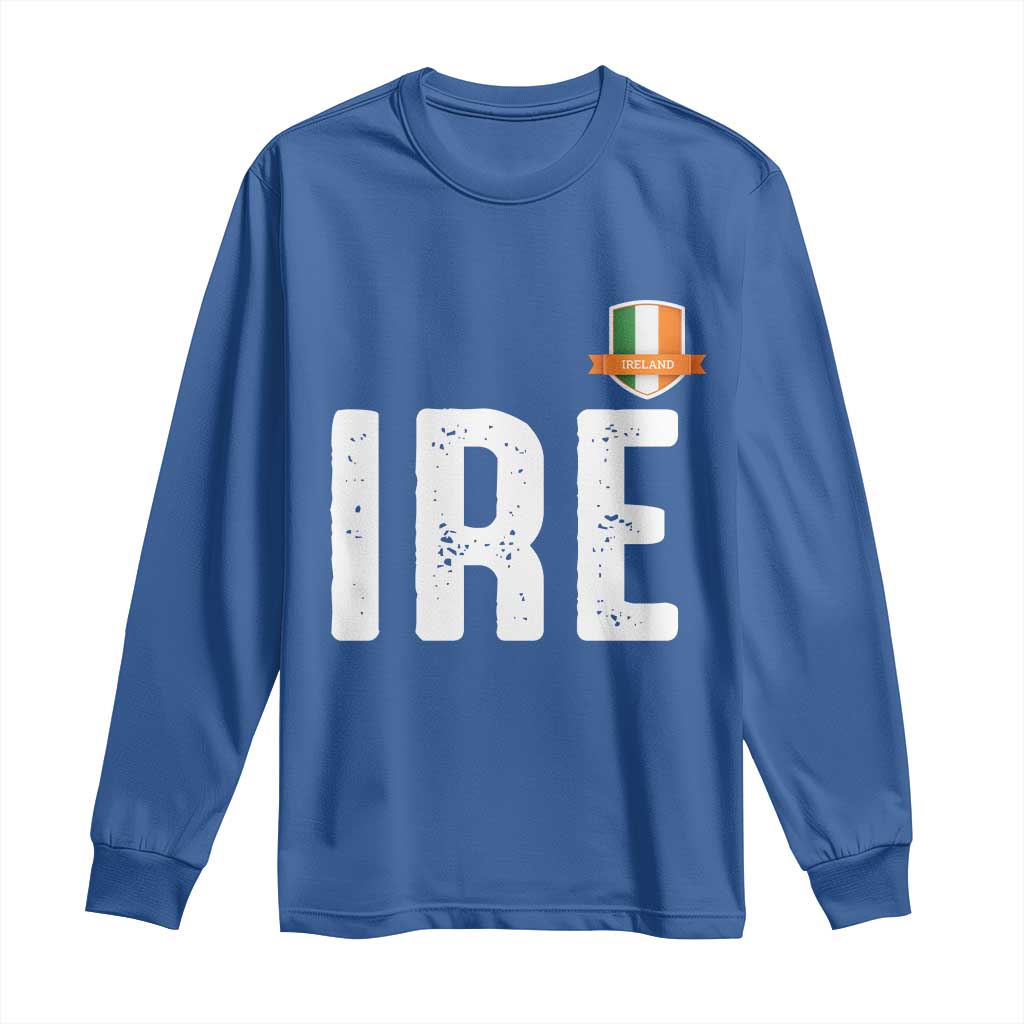 IRE Ireland Matching Group Long Sleeve Shirt Irish Pride St Patricks Day Family or Friends TS02 Royal Blue Print Your Wear