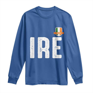 IRE Ireland Matching Group Long Sleeve Shirt Irish Pride St Patricks Day Family or Friends TS02 Royal Blue Print Your Wear