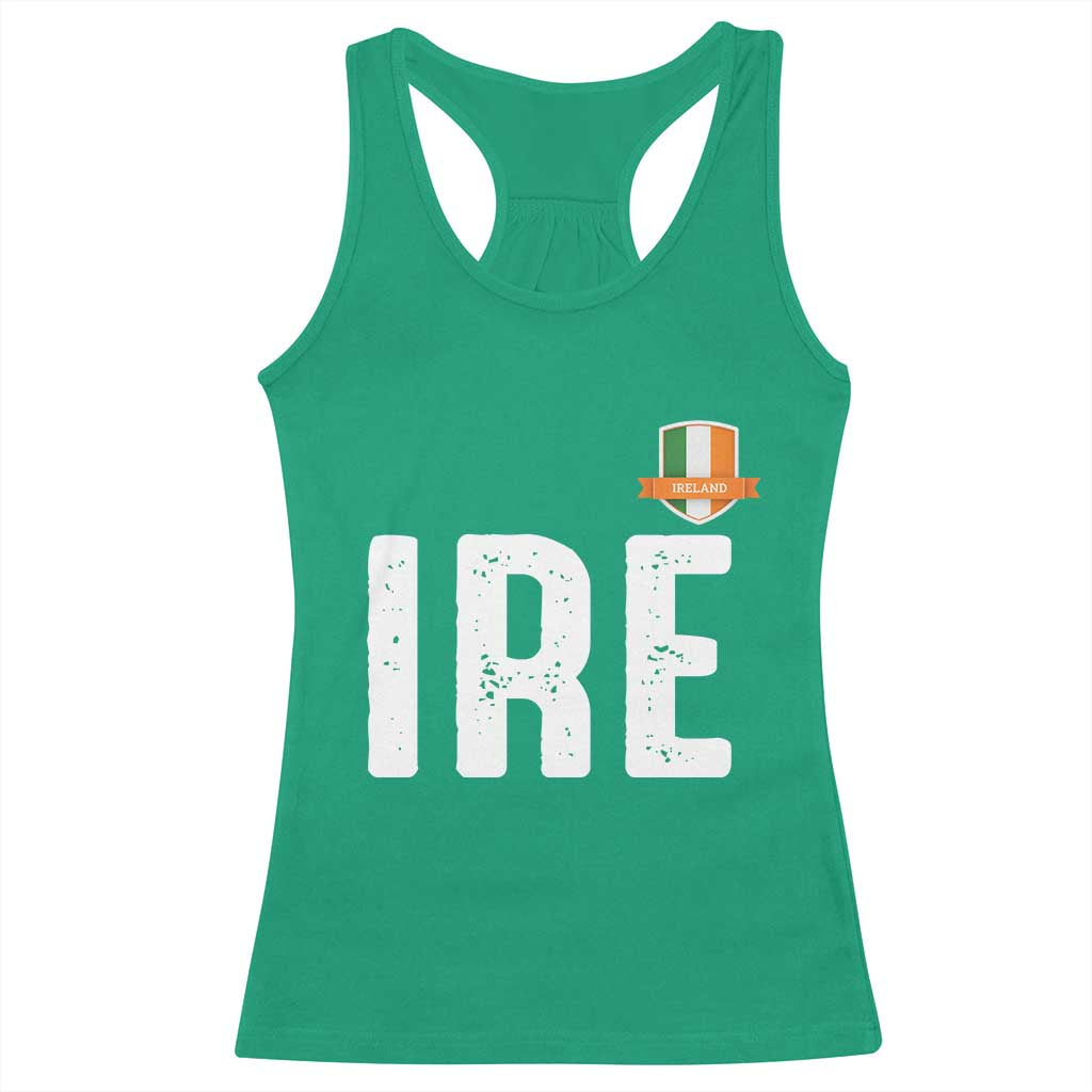 IRE Ireland Matching Group Racerback Tank Top Irish Pride St Patricks Day Family or Friends TS02 Irish Green Print Your Wear