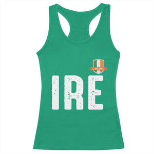 IRE Ireland Matching Group Racerback Tank Top Irish Pride St Patricks Day Family or Friends TS02 Irish Green Print Your Wear