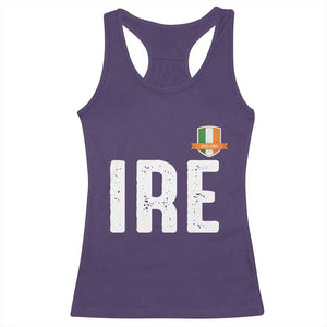 IRE Ireland Matching Group Racerback Tank Top Irish Pride St Patricks Day Family or Friends TS02 Purple Print Your Wear