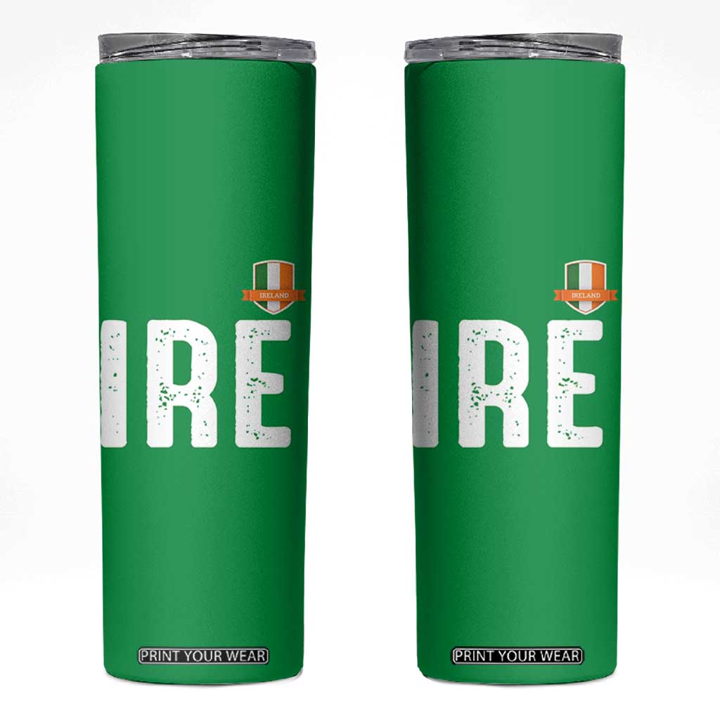 IRE Ireland Matching Group Skinny Tumbler Irish Pride St Patricks Day Family or Friends TS02 Irish Green Print Your Wear