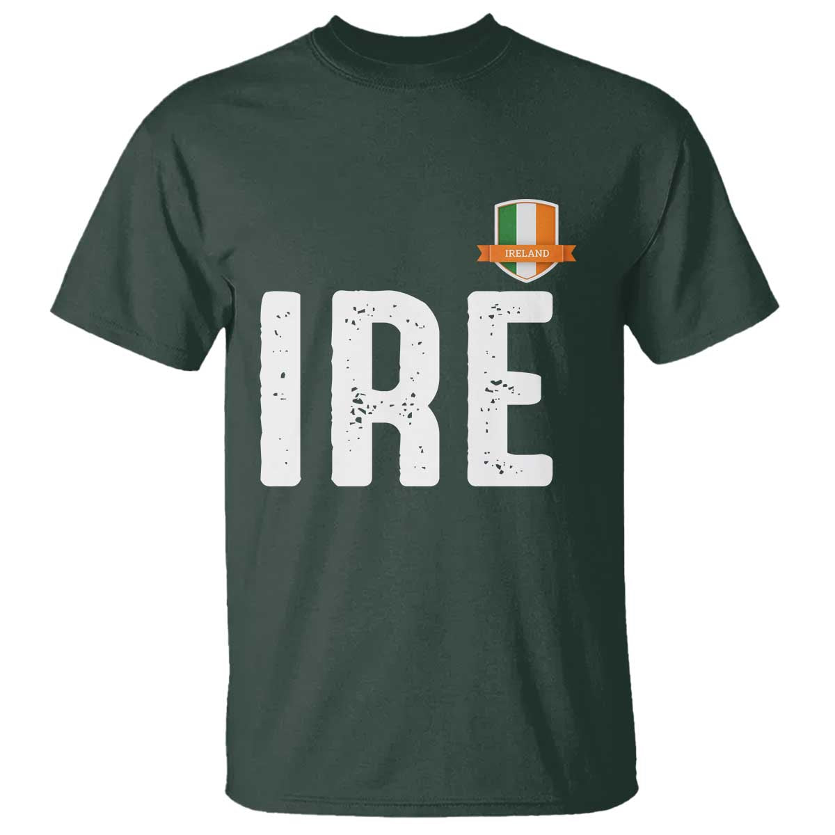 IRE Ireland Matching Group T Shirt Irish Pride St Patricks Day Family or Friends TS02 Dark Forest Green Print Your Wear