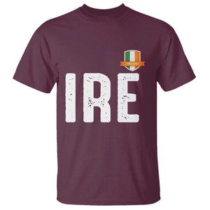 IRE Ireland Matching Group T Shirt Irish Pride St Patricks Day Family or Friends TS02 Maroon Print Your Wear