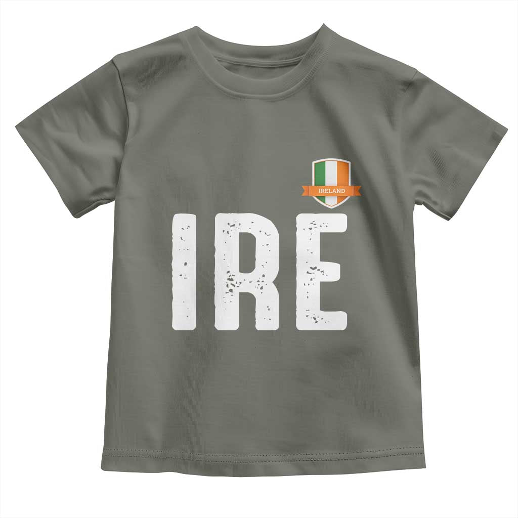 IRE Ireland Matching Group Toddler T Shirt Irish Pride St Patricks Day Family or Friends TS02 Military Green Print Your Wear