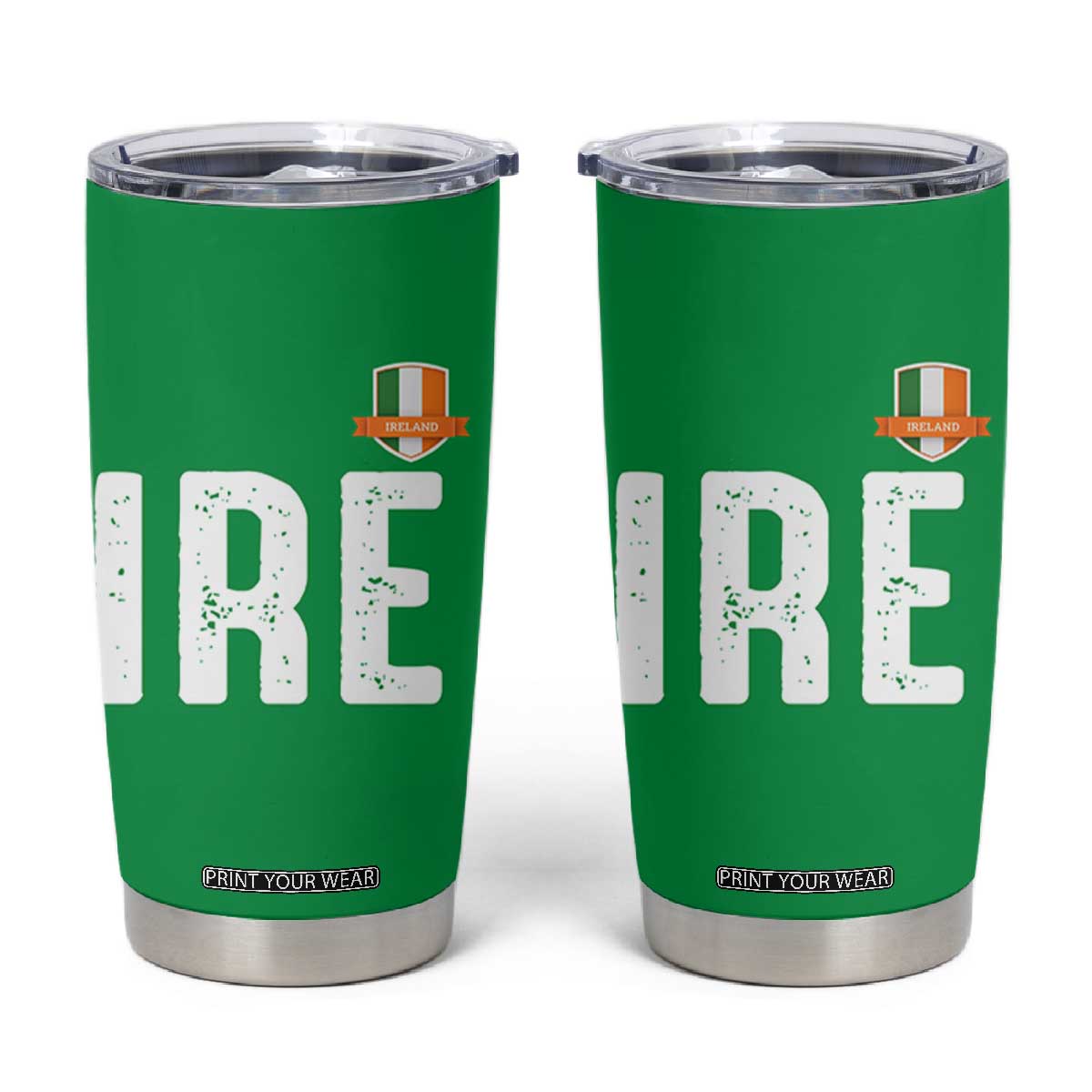 IRE Ireland Matching Group Tumbler Cup Irish Pride St Patricks Day Family or Friends TS02 Irish Green Print Your Wear