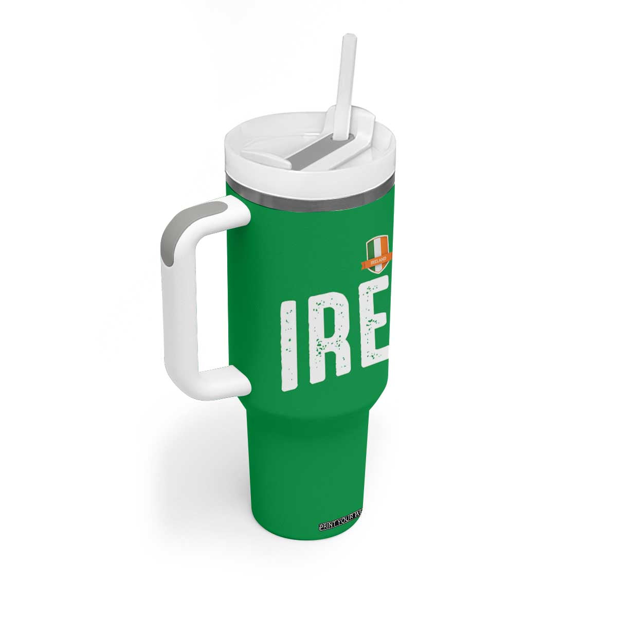 IRE Ireland Matching Group Tumbler With Handle Irish Pride St Patricks Day Family or Friends TS02 Print Your Wear
