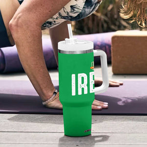 IRE Ireland Matching Group Tumbler With Handle Irish Pride St Patricks Day Family or Friends TS02 Print Your Wear