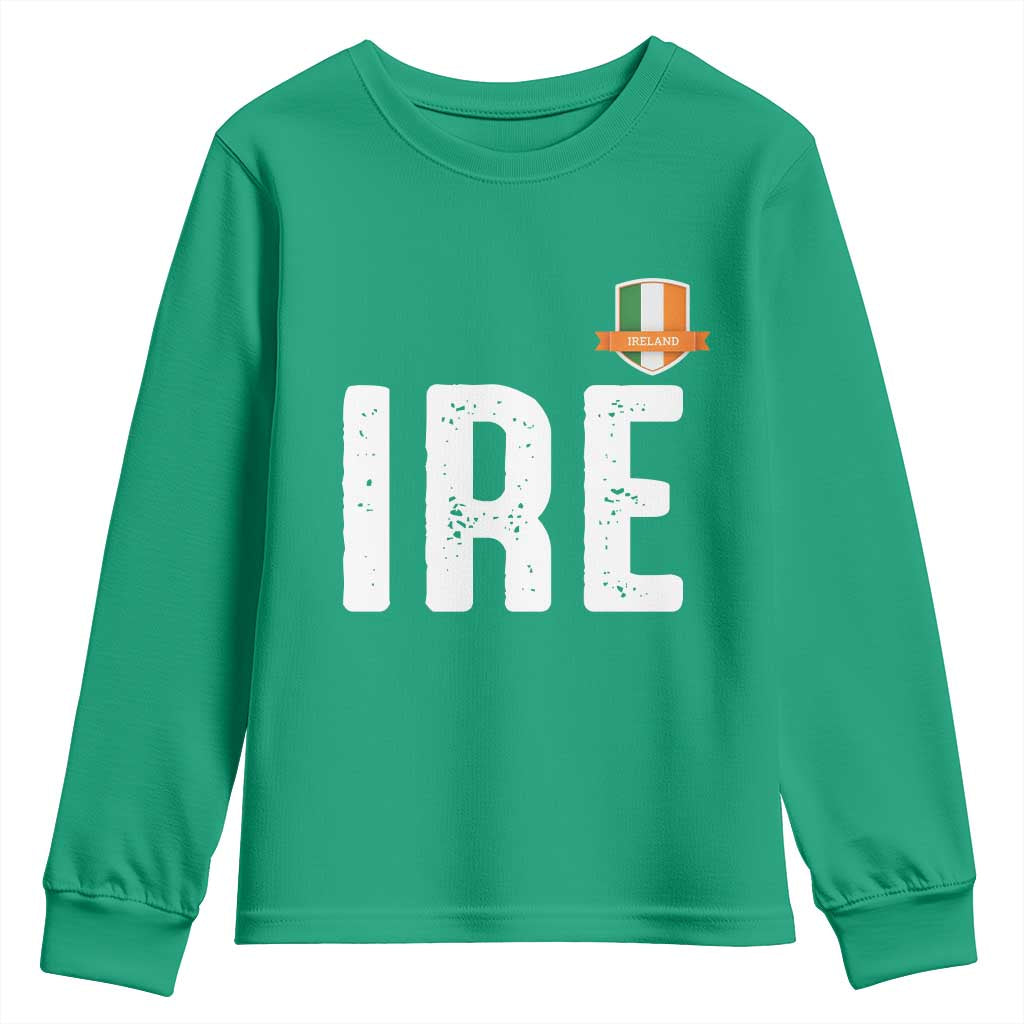 IRE Ireland Matching Group Youth Sweatshirt Irish Pride St Patricks Day Family or Friends TS02 Irish Green Print Your Wear
