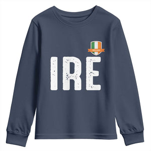 IRE Ireland Matching Group Youth Sweatshirt Irish Pride St Patricks Day Family or Friends TS02 Navy Print Your Wear