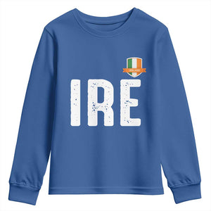 IRE Ireland Matching Group Youth Sweatshirt Irish Pride St Patricks Day Family or Friends TS02 Royal Blue Print Your Wear