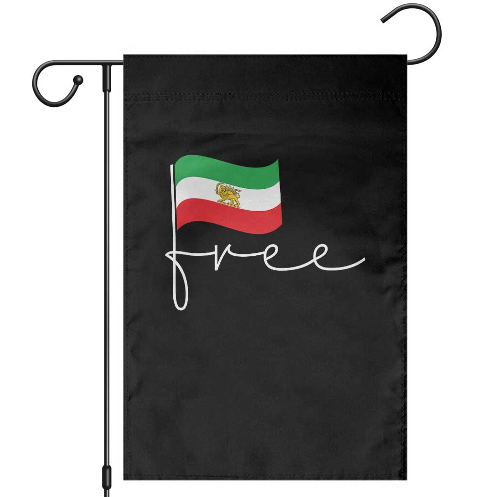 Free Iran Persian Flag Garden Flag Iranian Freedom Supporters Revolution TS02 Black Print Your Wear