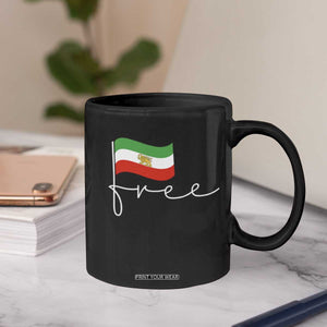 Free Iran Persian Flag Coffee Mug Iranian Freedom Supporters Revolution TS02 Print Your Wear