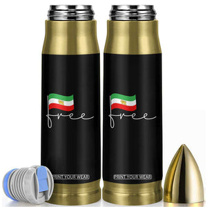 Free Iran Persian Flag Bullet Tumbler Iranian Freedom Supporters Revolution TS02 Black Print Your Wear