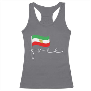 Free Iran Persian Flag Racerback Tank Top Iranian Freedom Supporters Revolution TS02 Charcoal Print Your Wear