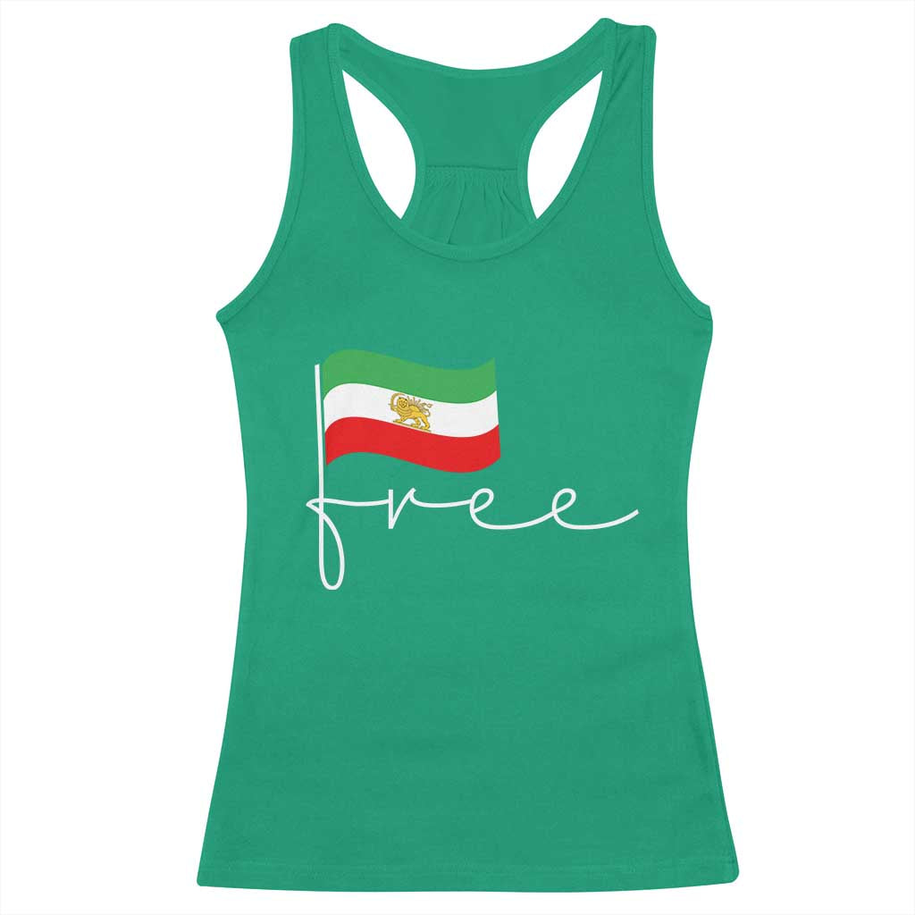 Free Iran Persian Flag Racerback Tank Top Iranian Freedom Supporters Revolution TS02 Irish Green Print Your Wear
