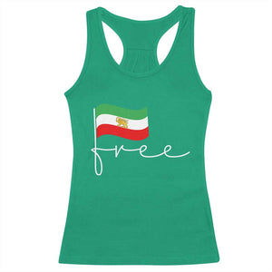 Free Iran Persian Flag Racerback Tank Top Iranian Freedom Supporters Revolution TS02 Irish Green Print Your Wear