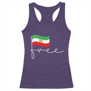 Free Iran Persian Flag Racerback Tank Top Iranian Freedom Supporters Revolution TS02 Purple Print Your Wear