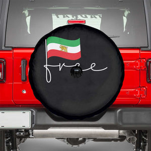 Free Iran Persian Flag Spare Tire Cover Iranian Freedom Supporters Revolution TS02 Black Print Your Wear