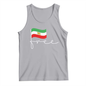 Free Iran Persian Flag Tank Top Iranian Freedom Supporters Revolution TS02 Athletic Heather Print Your Wear
