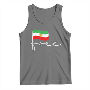 Free Iran Persian Flag Tank Top Iranian Freedom Supporters Revolution TS02 Black Heather Print Your Wear