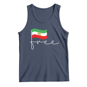 Free Iran Persian Flag Tank Top Iranian Freedom Supporters Revolution TS02 Navy Print Your Wear