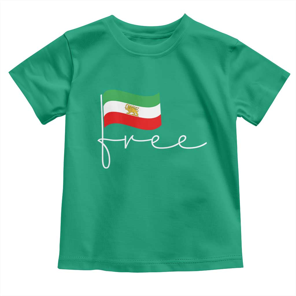 Free Iran Persian Flag Toddler T Shirt Iranian Freedom Supporters Revolution TS02 Irish Green Print Your Wear