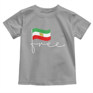 Free Iran Persian Flag Toddler T Shirt Iranian Freedom Supporters Revolution TS02 Sport Gray Print Your Wear