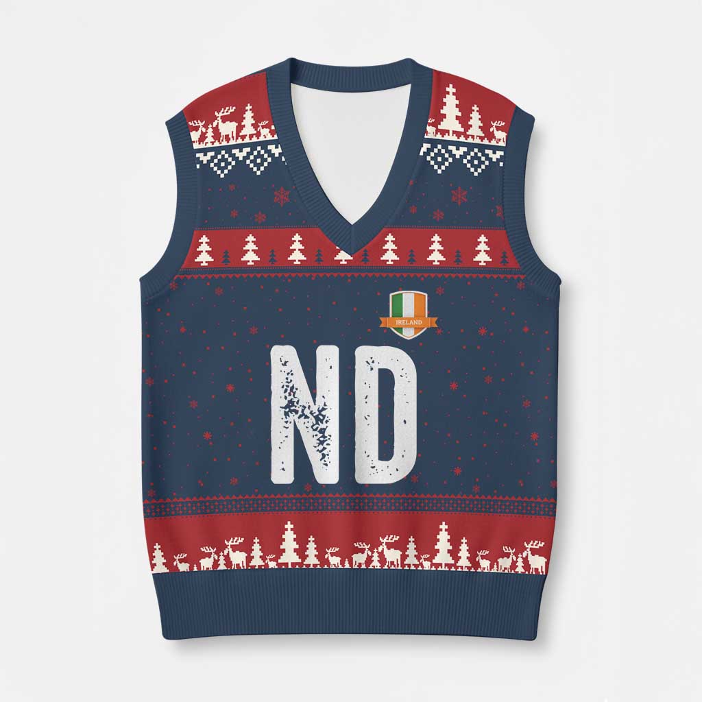 LA Ireland Matching Group V-Neck Knit Sweater Vest Irish Pride St Patricks Day Family or Friends TS02 Navy Red Print Your Wear