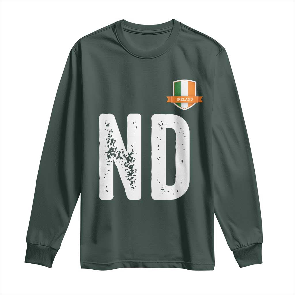 LA Ireland Matching Group Long Sleeve Shirt Irish Pride St Patricks Day Family or Friends TS02 Dark Forest Green Print Your Wear