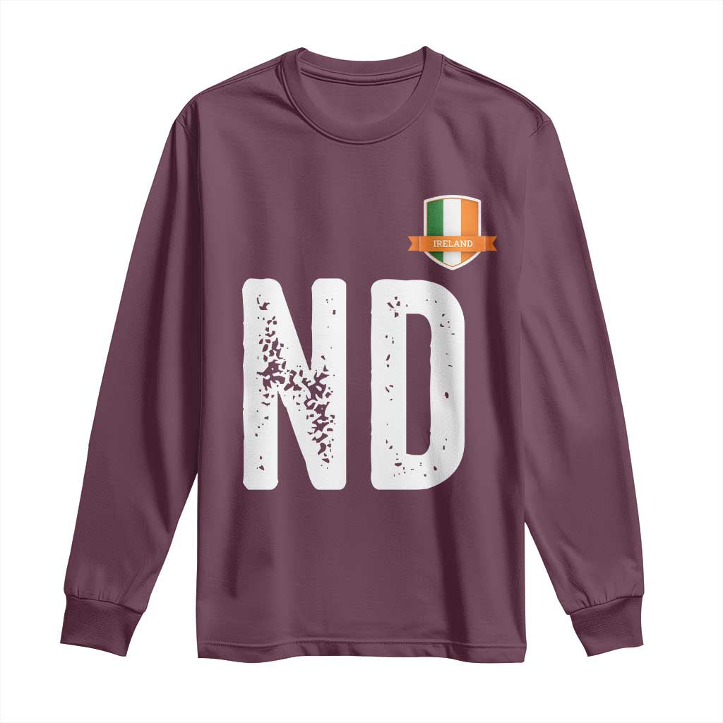 LA Ireland Matching Group Long Sleeve Shirt Irish Pride St Patricks Day Family or Friends TS02 Maroon Print Your Wear