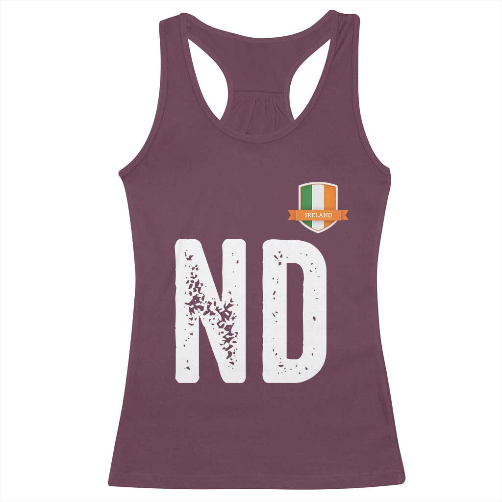 LA Ireland Matching Group Racerback Tank Top Irish Pride St Patricks Day Family or Friends TS02 Maroon Print Your Wear